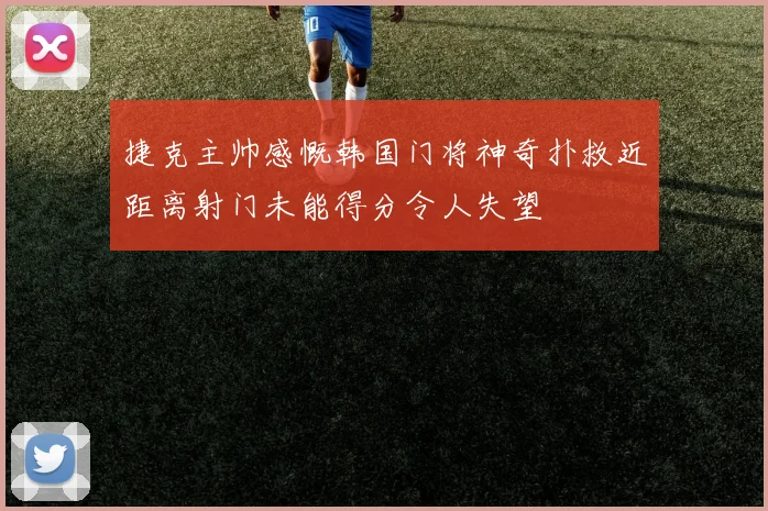 捷克主帅感慨韩国门将神奇扑救近距离射门未能得分令人失望